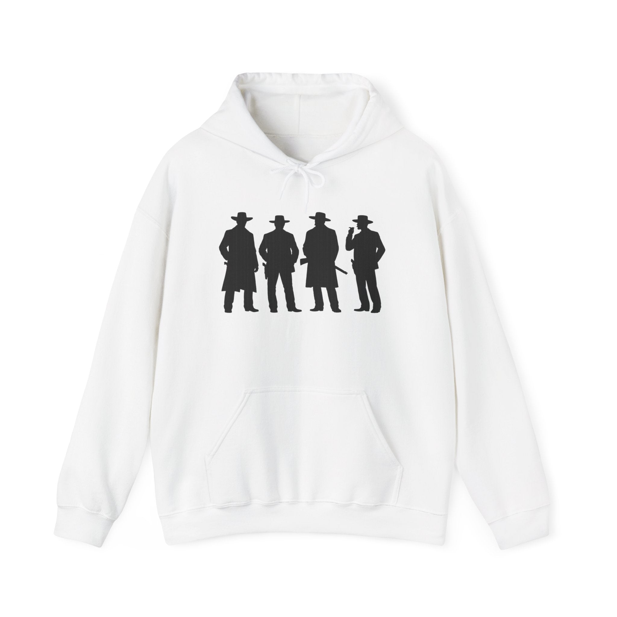 Western Outlaw Hoodie — "Say When" Vintage Gunslinger Pullover