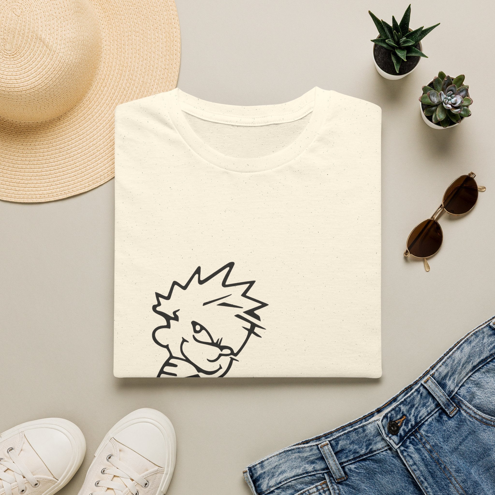 Political Humor T-Shirt — Cartoon Boy ‘Peeing on Liberals’ Graphic