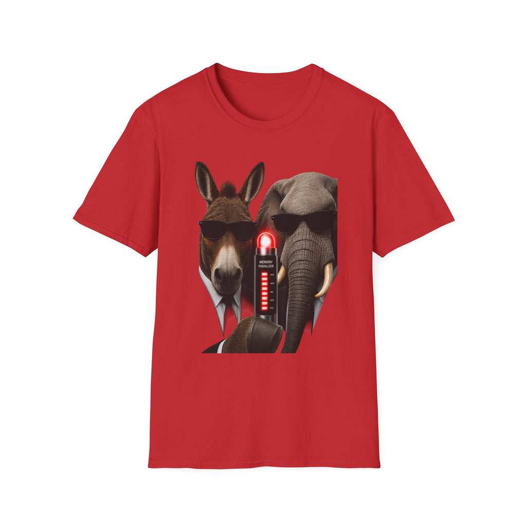 Funny Donkey & Elephant Sunglasses T-Shirt — Political Animal Humor Tee