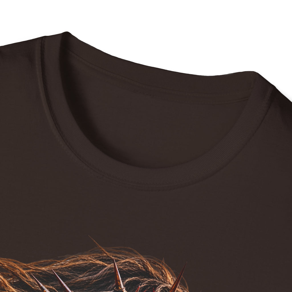 Jesus Portrait T-Shirt — Crown of Thorns Inspirational Christian Tee