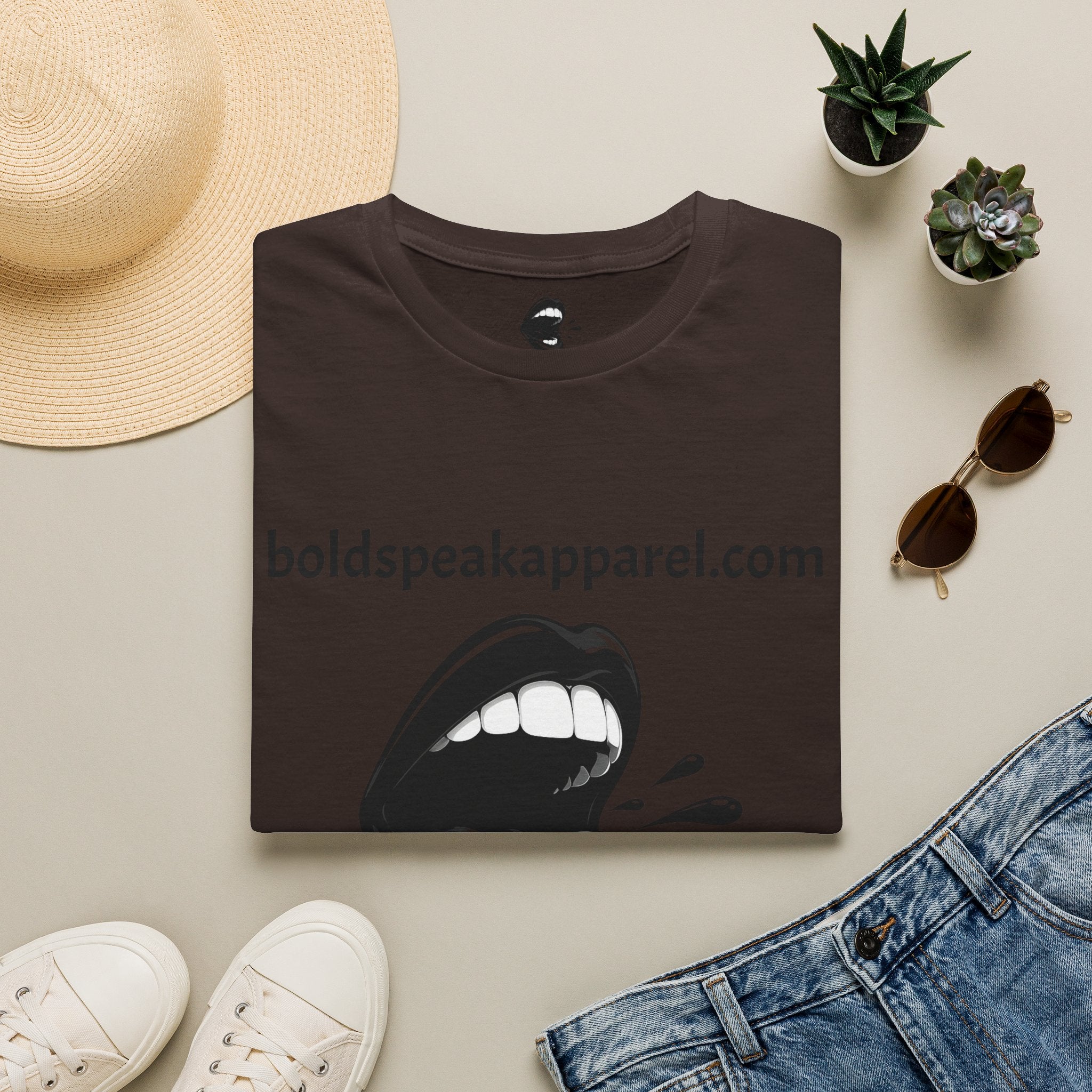 Graphic T-Shirt — 'boldspeakapparel.com' Screaming Mouth Design