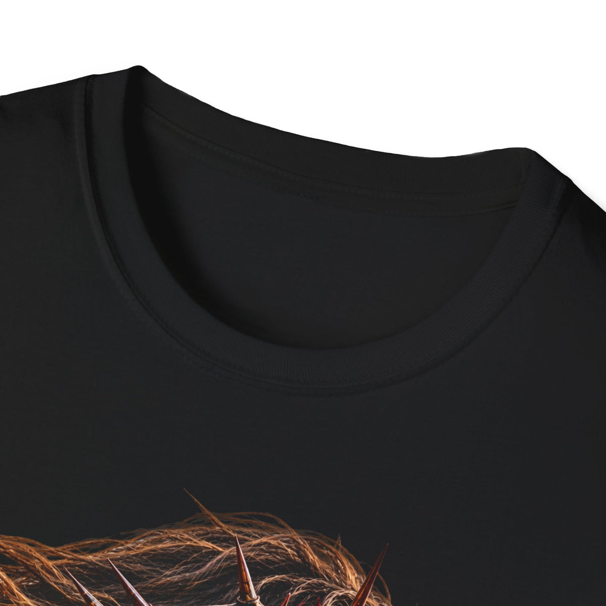 Jesus Portrait T-Shirt — Crown of Thorns Inspirational Christian Tee