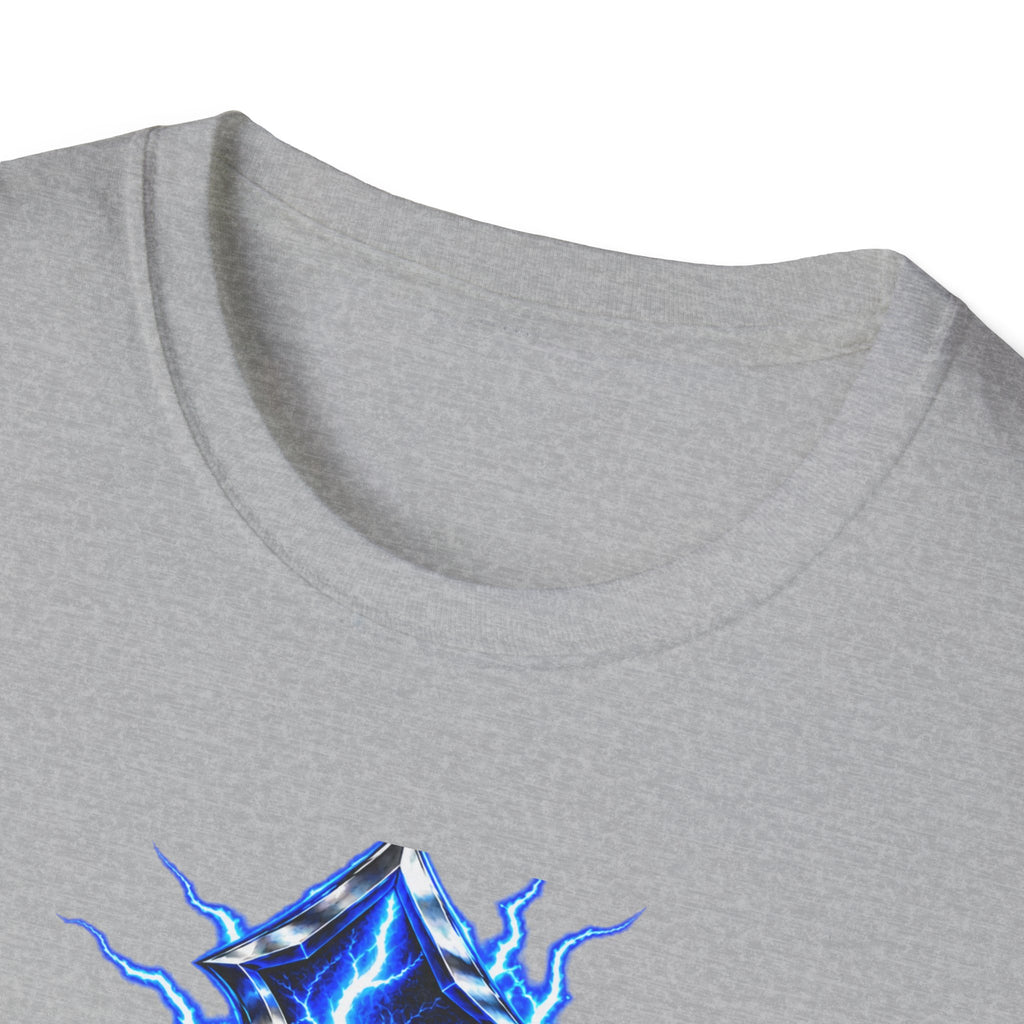 Electric Blue Cross T-Shirt – Lightning Church Graphic Tee