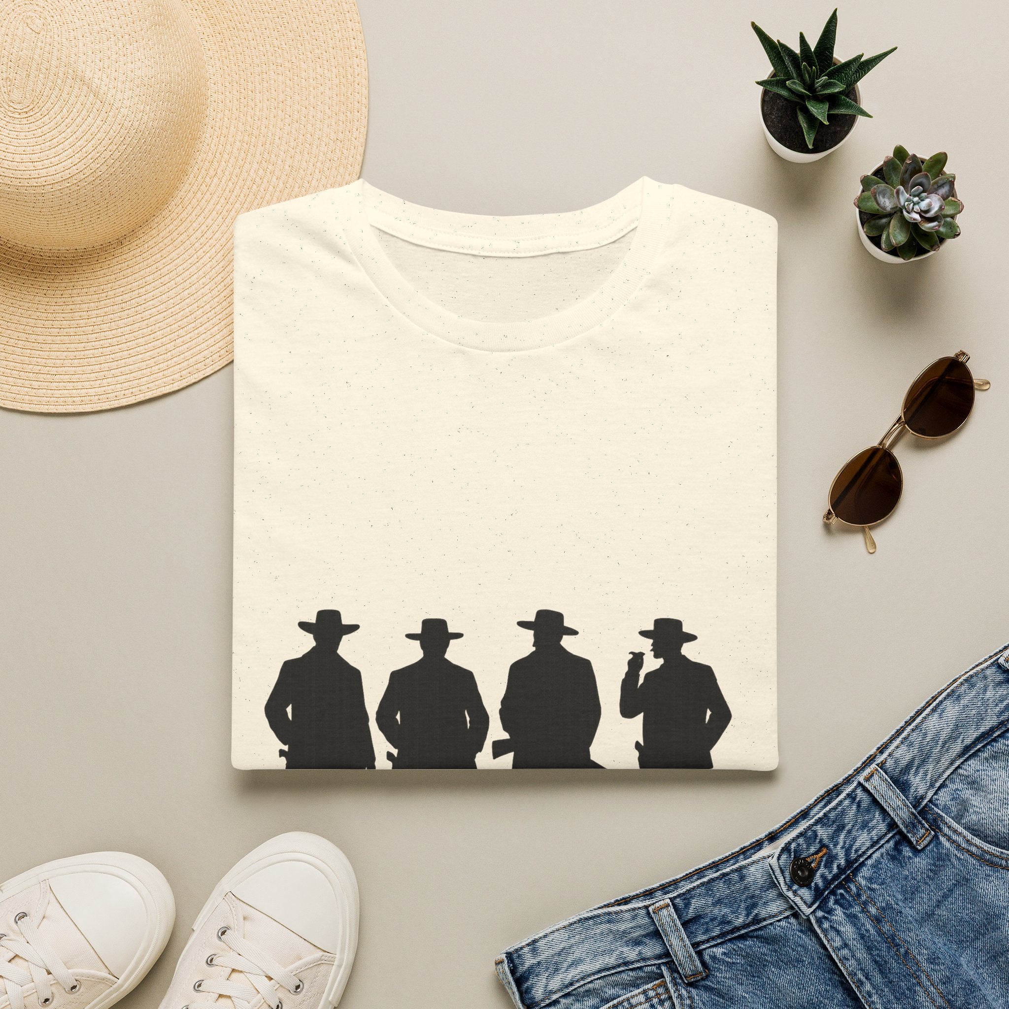 Cowboy Silhouette T-Shirt — Western Outlaw Graphic Tee