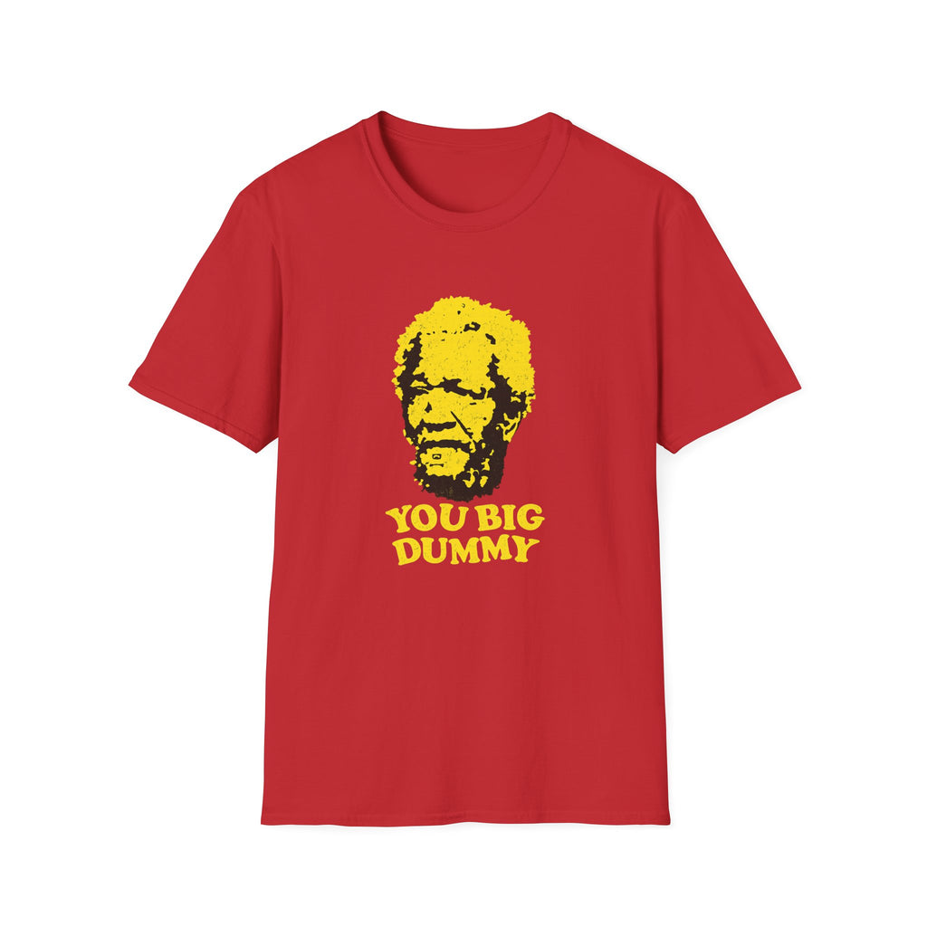 Graphic T-Shirt — Yellow Pop Art Face "You Big Dummy" Retro Humor Tee