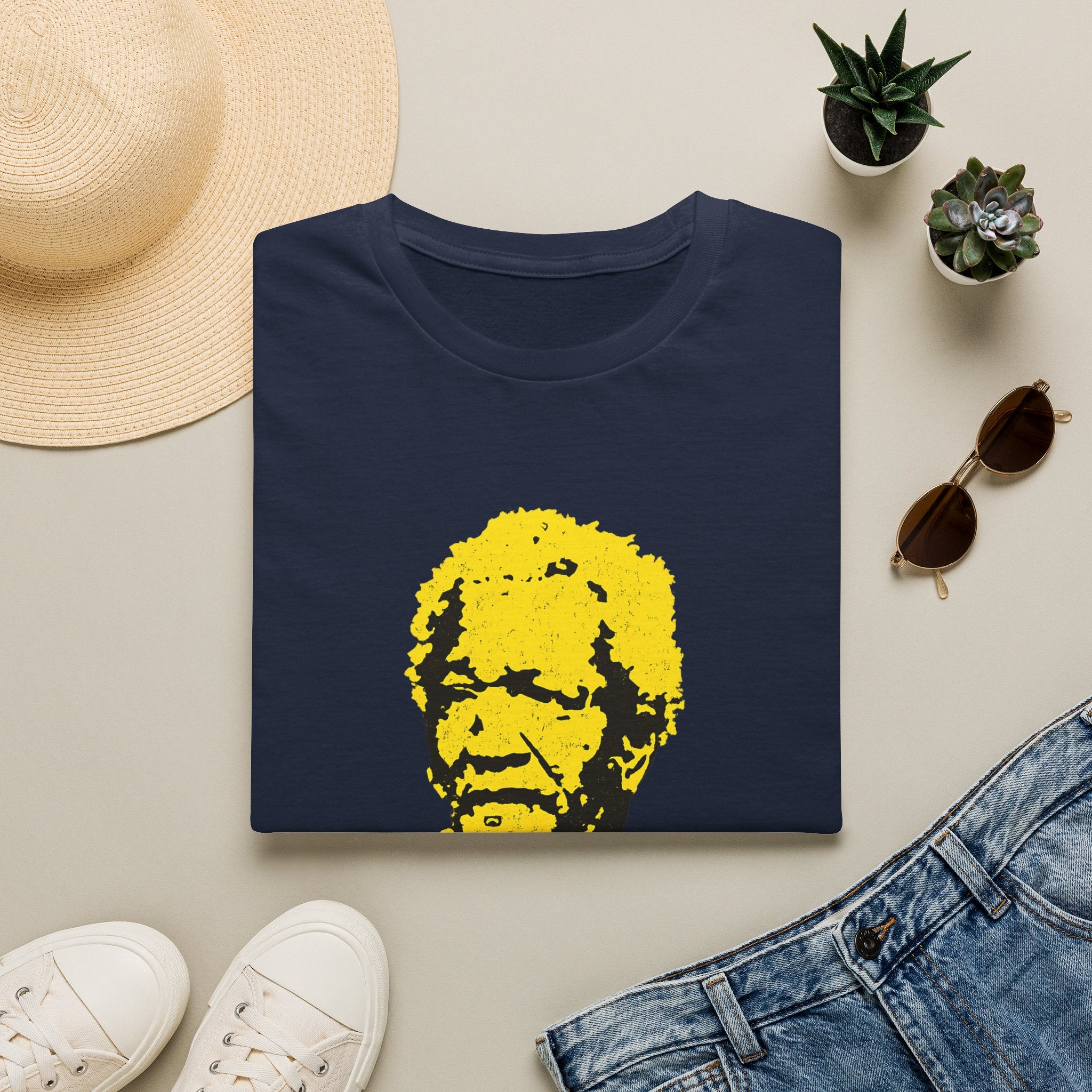 Graphic T-Shirt — Yellow Pop Art Face "You Big Dummy" Retro Humor Tee