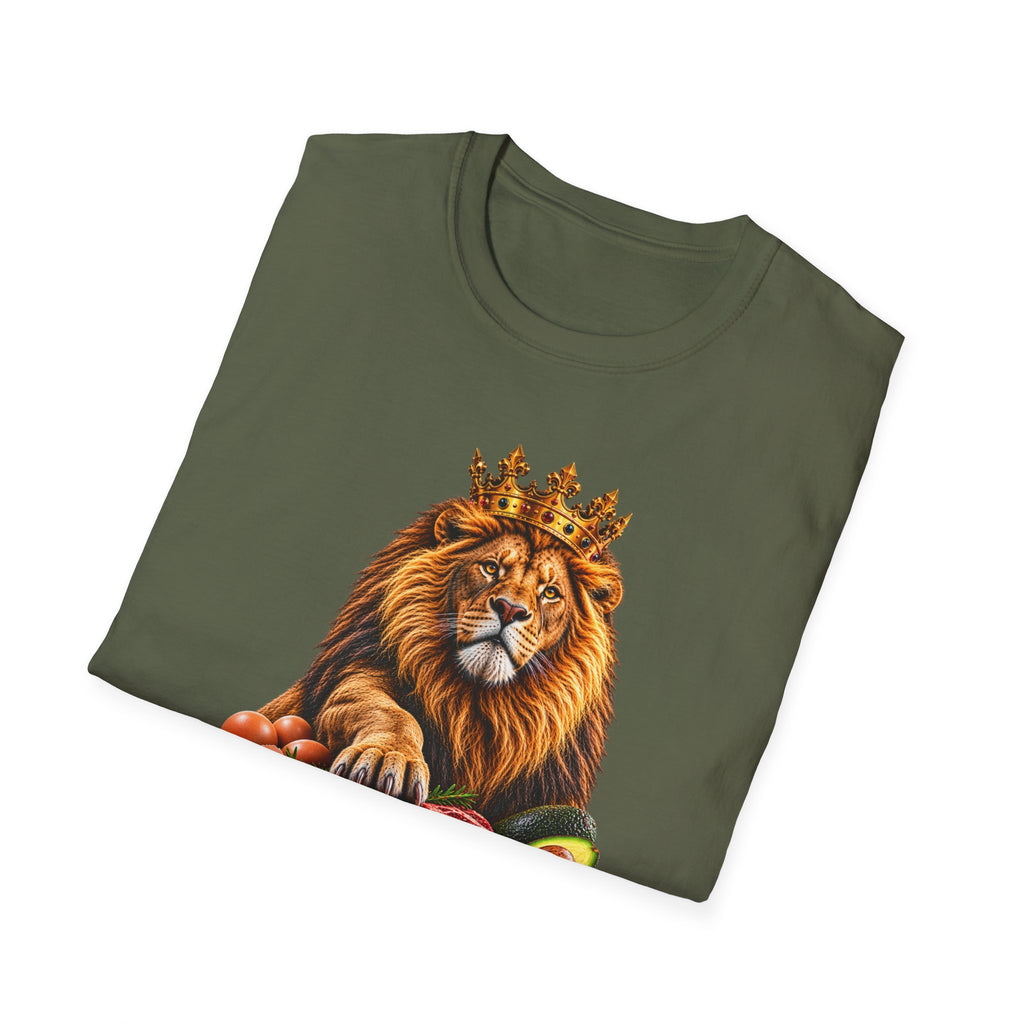 Carnivore/Keto Life T-Shirt — Lion King Meat & Avocado Graphic Tee