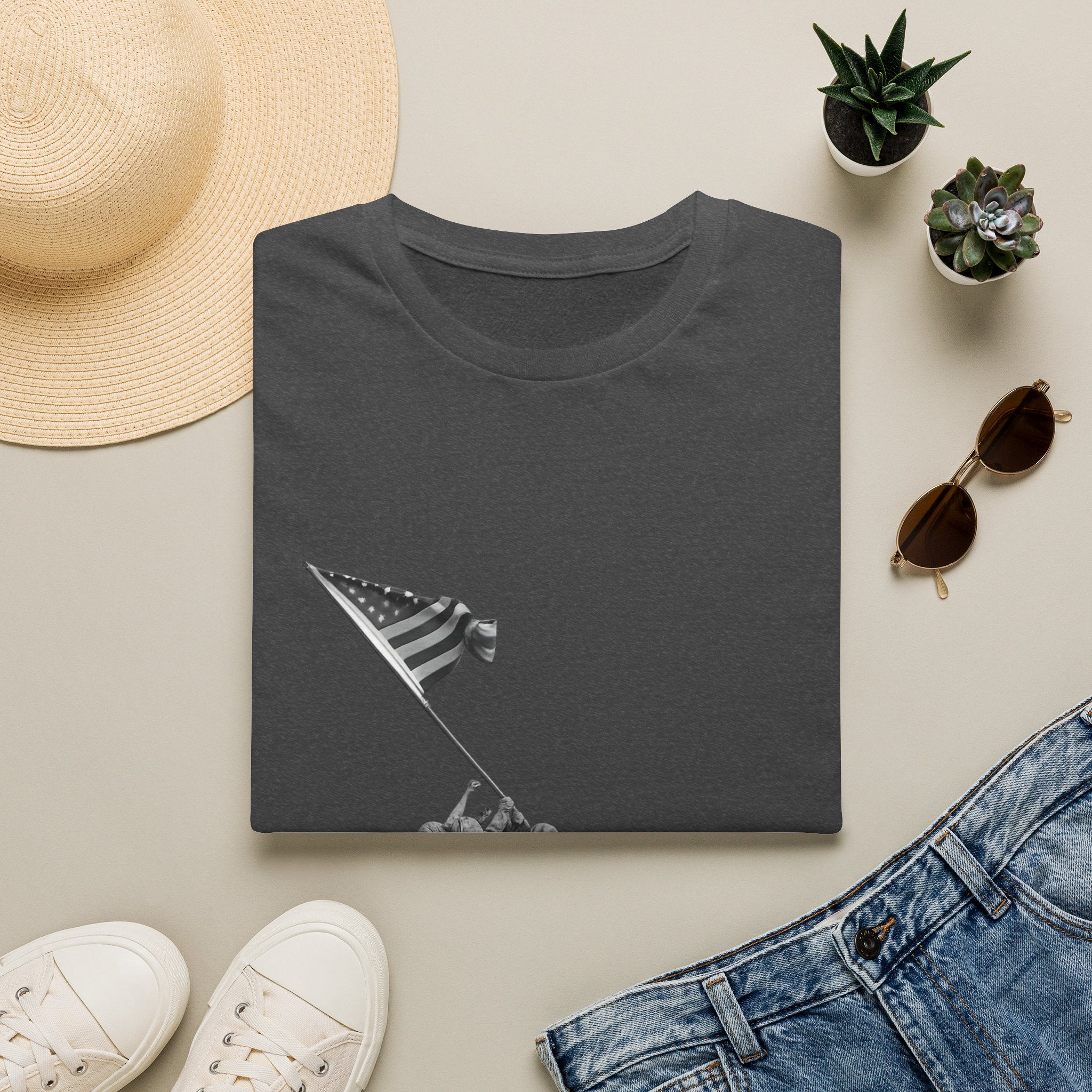 Iwo Jima Flag Raising T-Shirt — WWII Memorial Tribute Tee