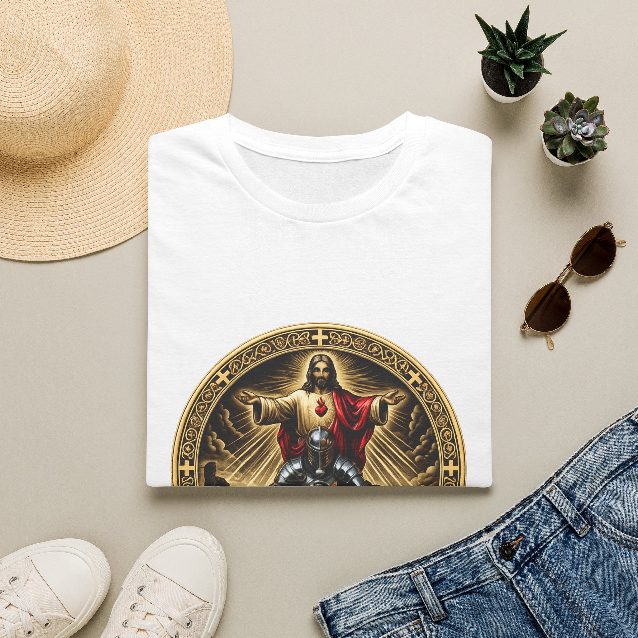 Jesus Crusader Graphic T-Shirt
