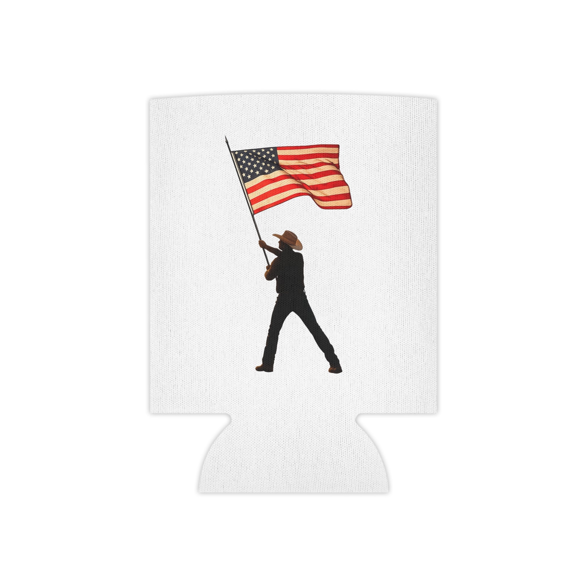 Patriotic Eagle & Cross Can Cooler – American Flag Beer Cooler