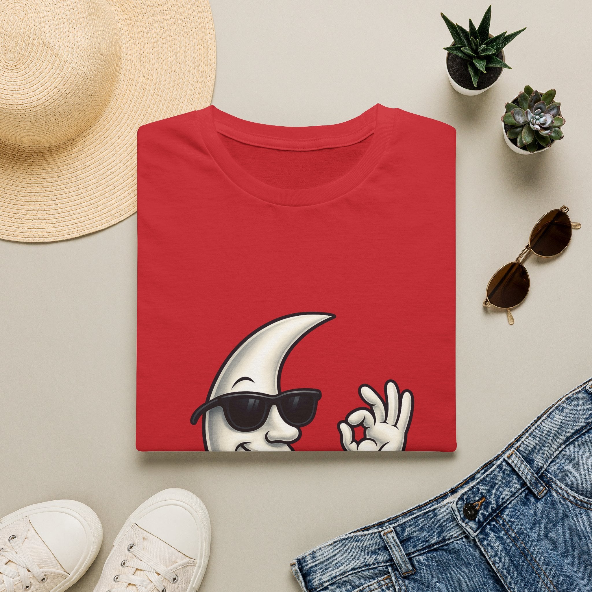 Cool Moon Graphic T-Shirt — Sunglasses Moon