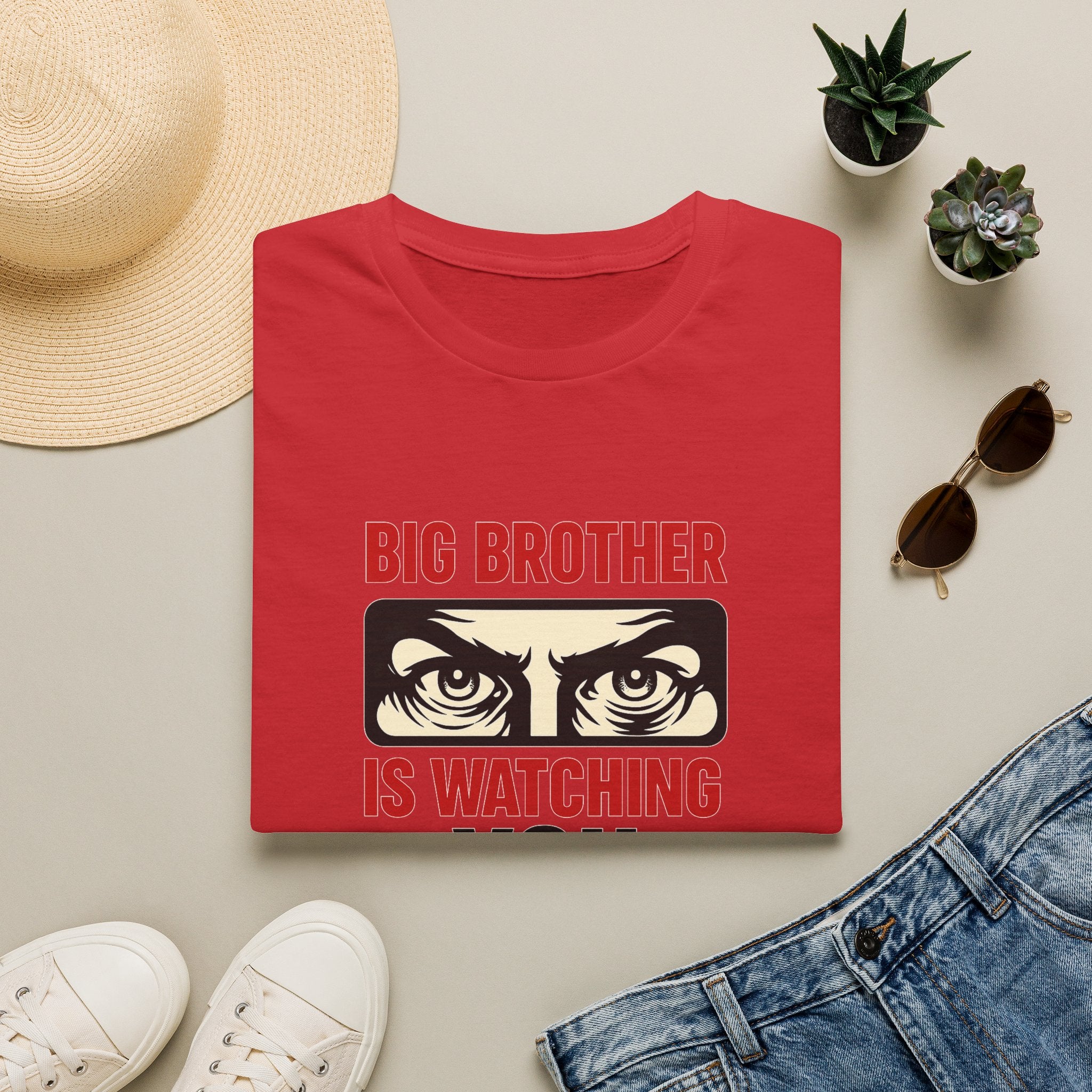 Big Brother Is Watching T-Shirt — Dystopian Surveillance Graphic Tee