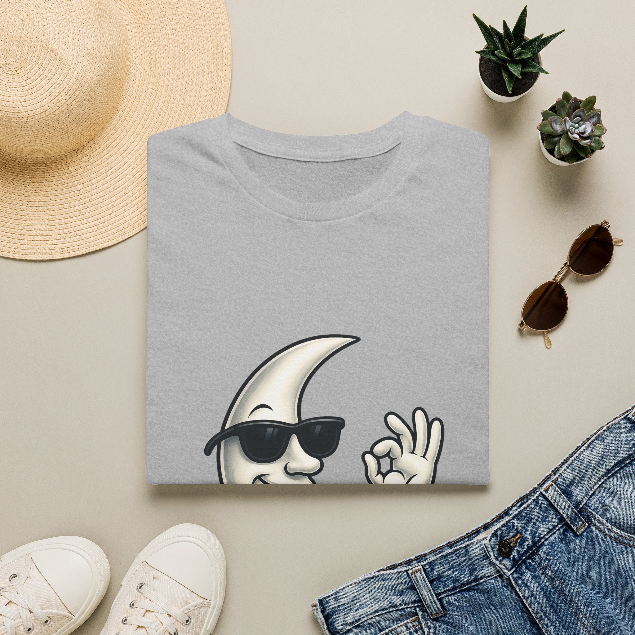 Cool Moon Graphic T-Shirt — Sunglasses Moon