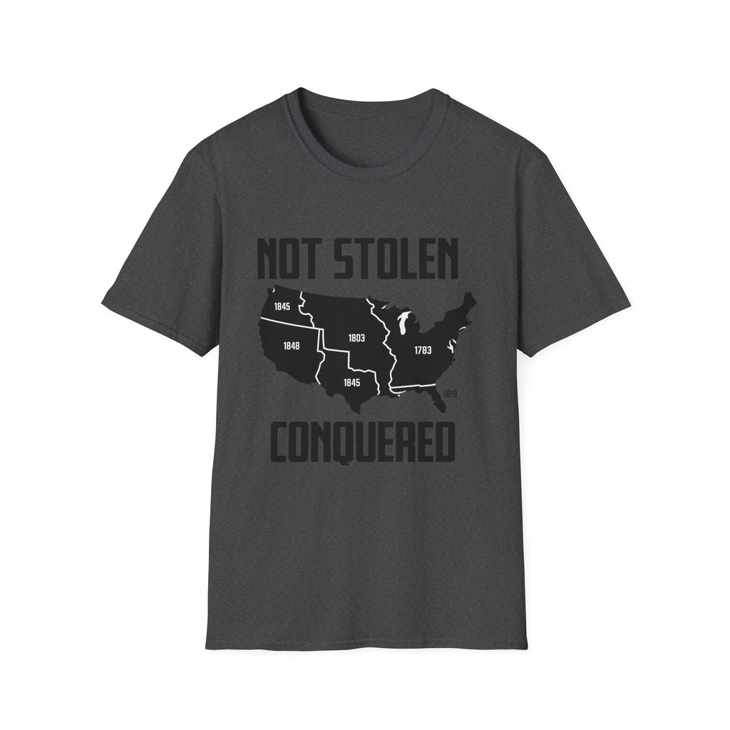 Not Stolen Conquered T‑Shirt — Historical Midwest/Great Plains Map Tee