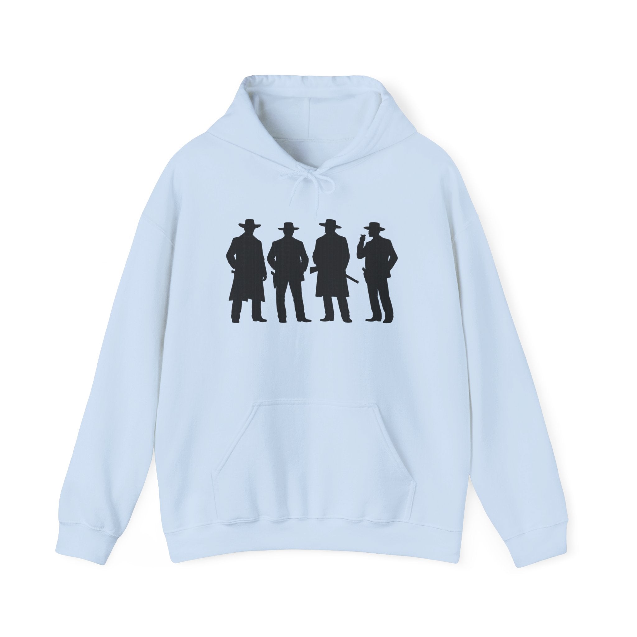 Western Outlaw Hoodie — "Say When" Vintage Gunslinger Pullover
