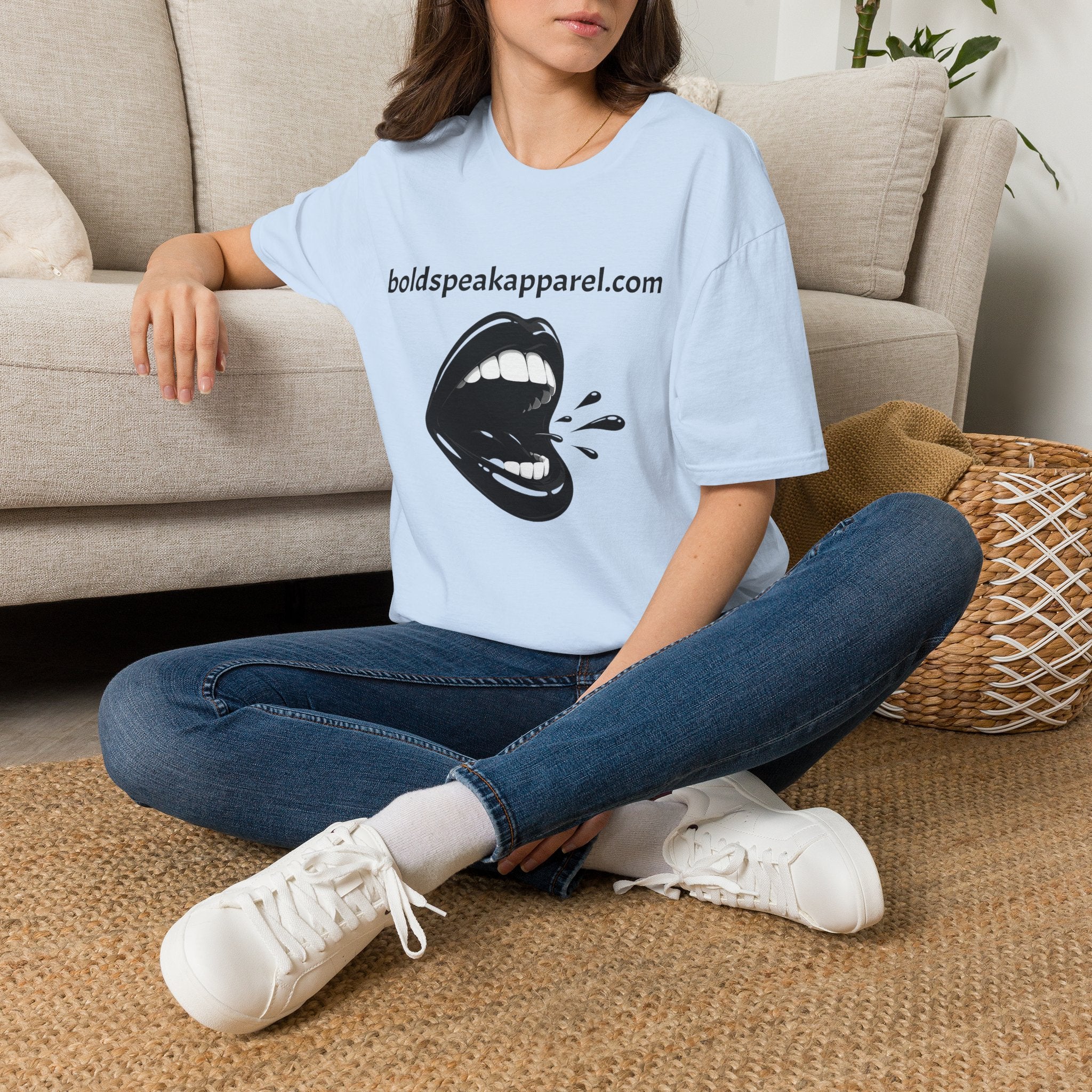 Graphic T-Shirt — 'boldspeakapparel.com' Screaming Mouth Design
