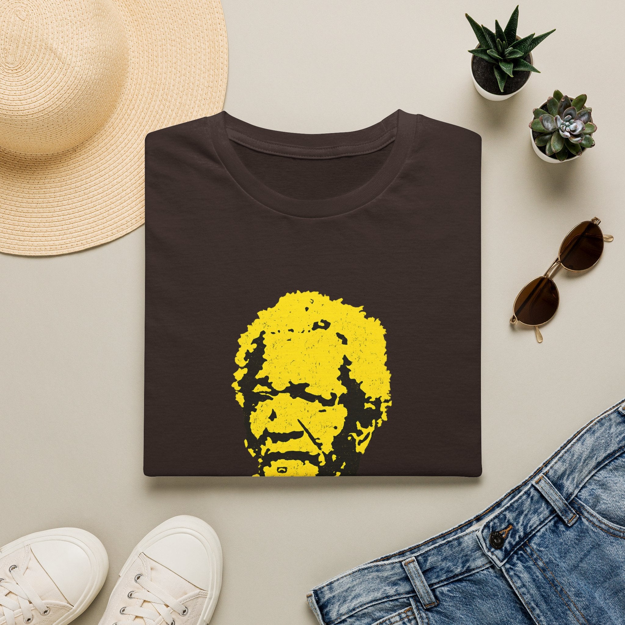 Graphic T-Shirt — Yellow Pop Art Face "You Big Dummy" Retro Humor Tee