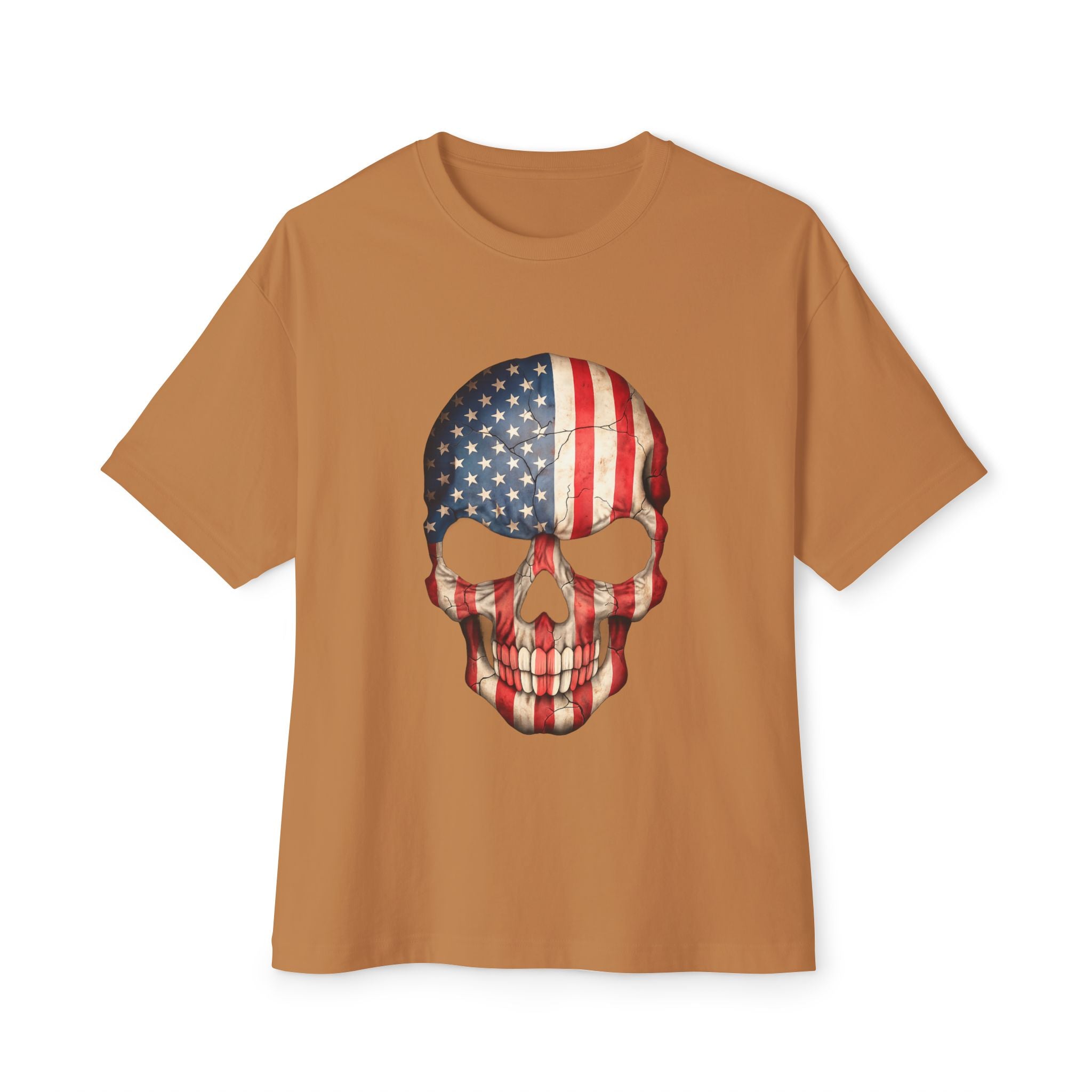 American Flag Skull Tee — Patriotic Graphic T-Shirt