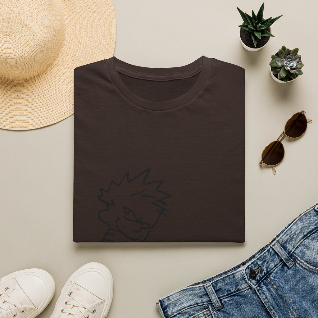 Political Humor T-Shirt — Cartoon Boy ‘Peeing on Liberals’ Graphic