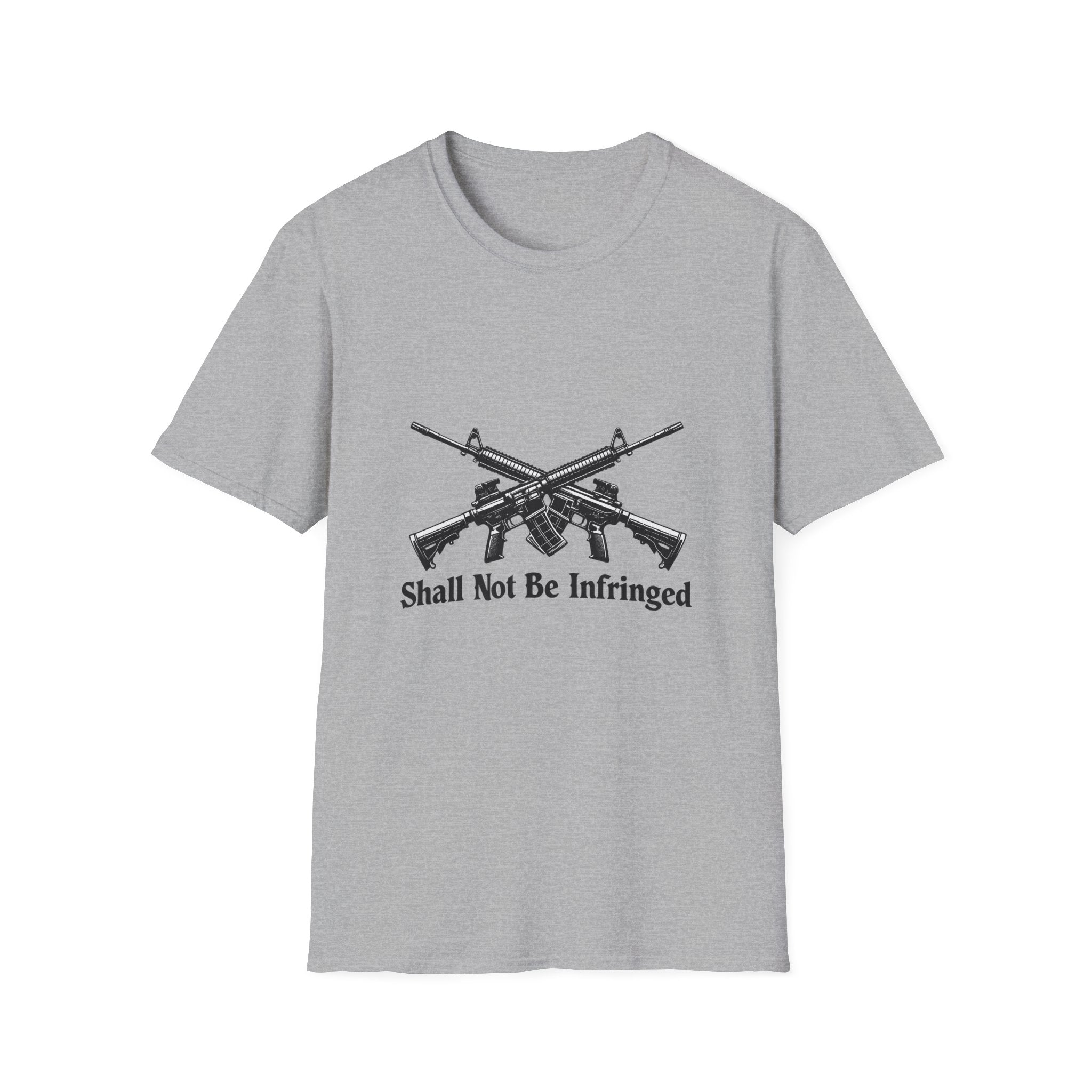 T‑Shirt — "Shall Not Be Infringed" Crossed Rifles 2nd Amendment Tee