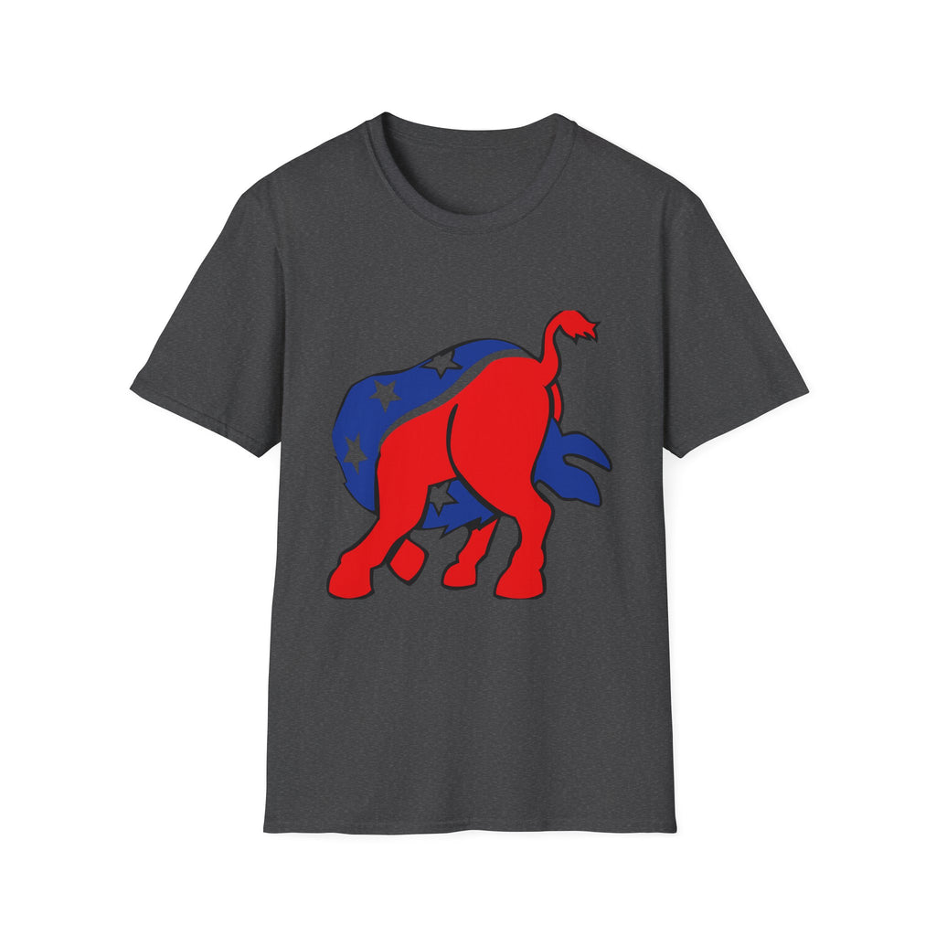 Elephant Political Graphic T-Shirt — Patriotic Red, White & Blue Design