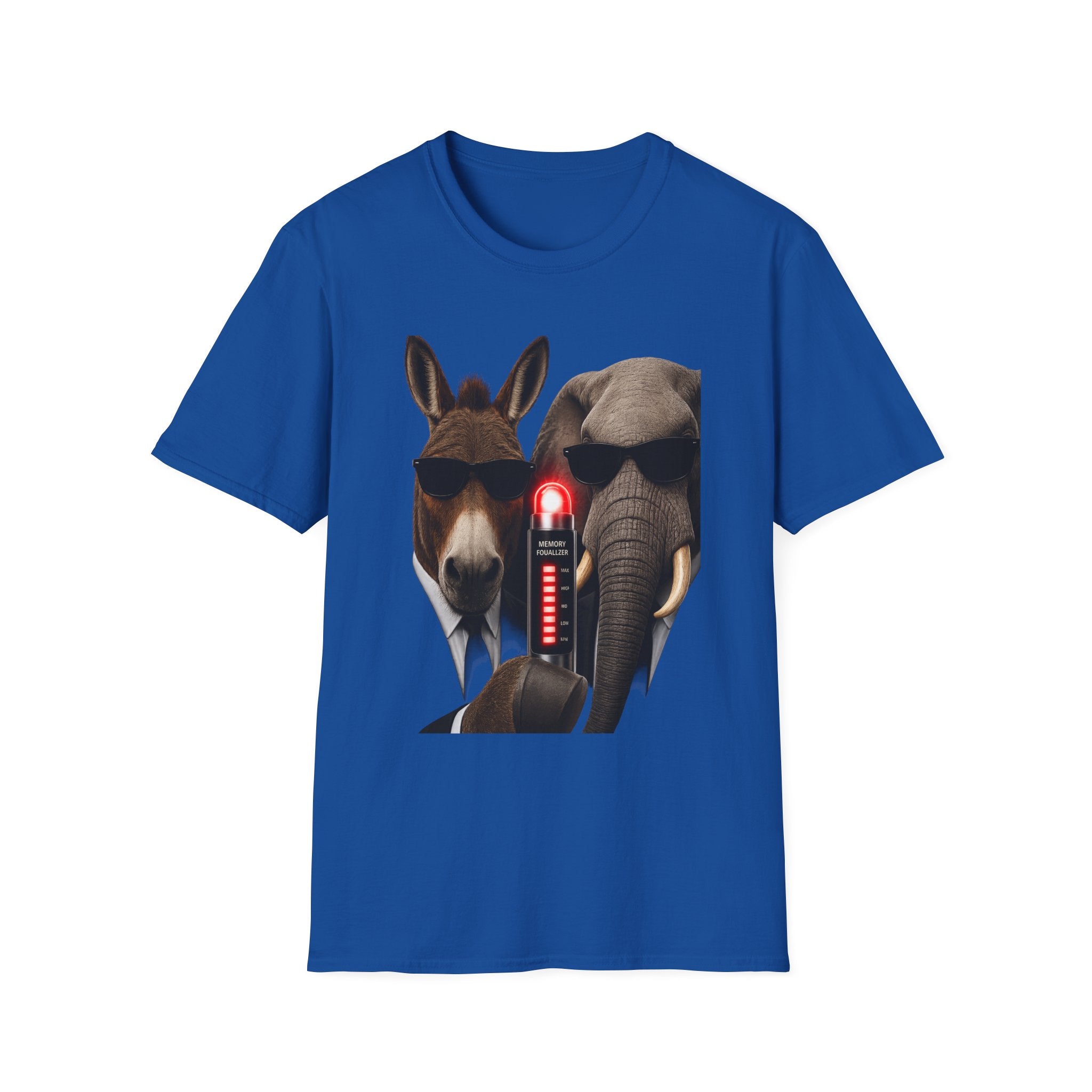 Funny Donkey & Elephant Sunglasses T-Shirt — Political Animal Humor Tee