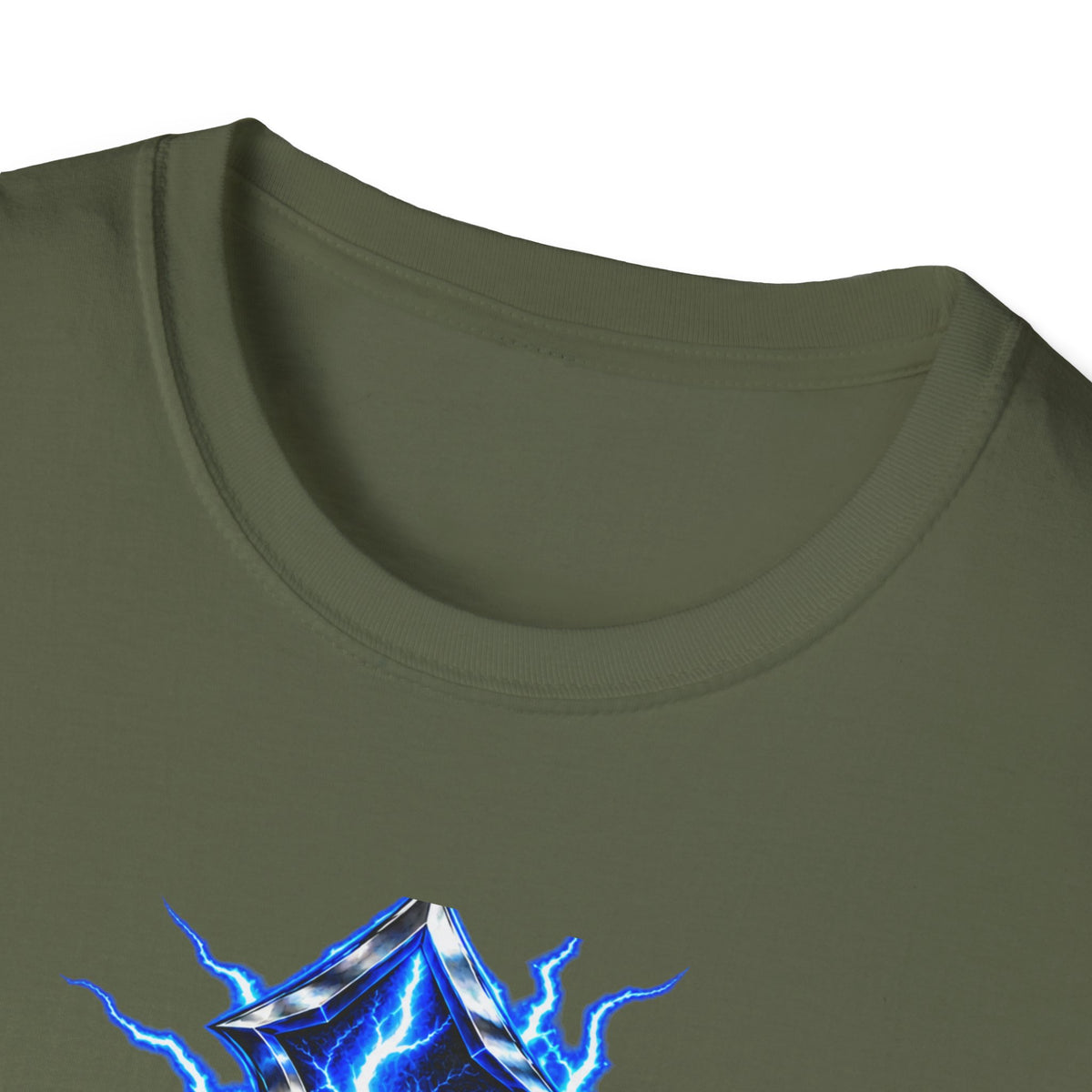 Electric Blue Cross T-Shirt – Lightning Church Graphic Tee
