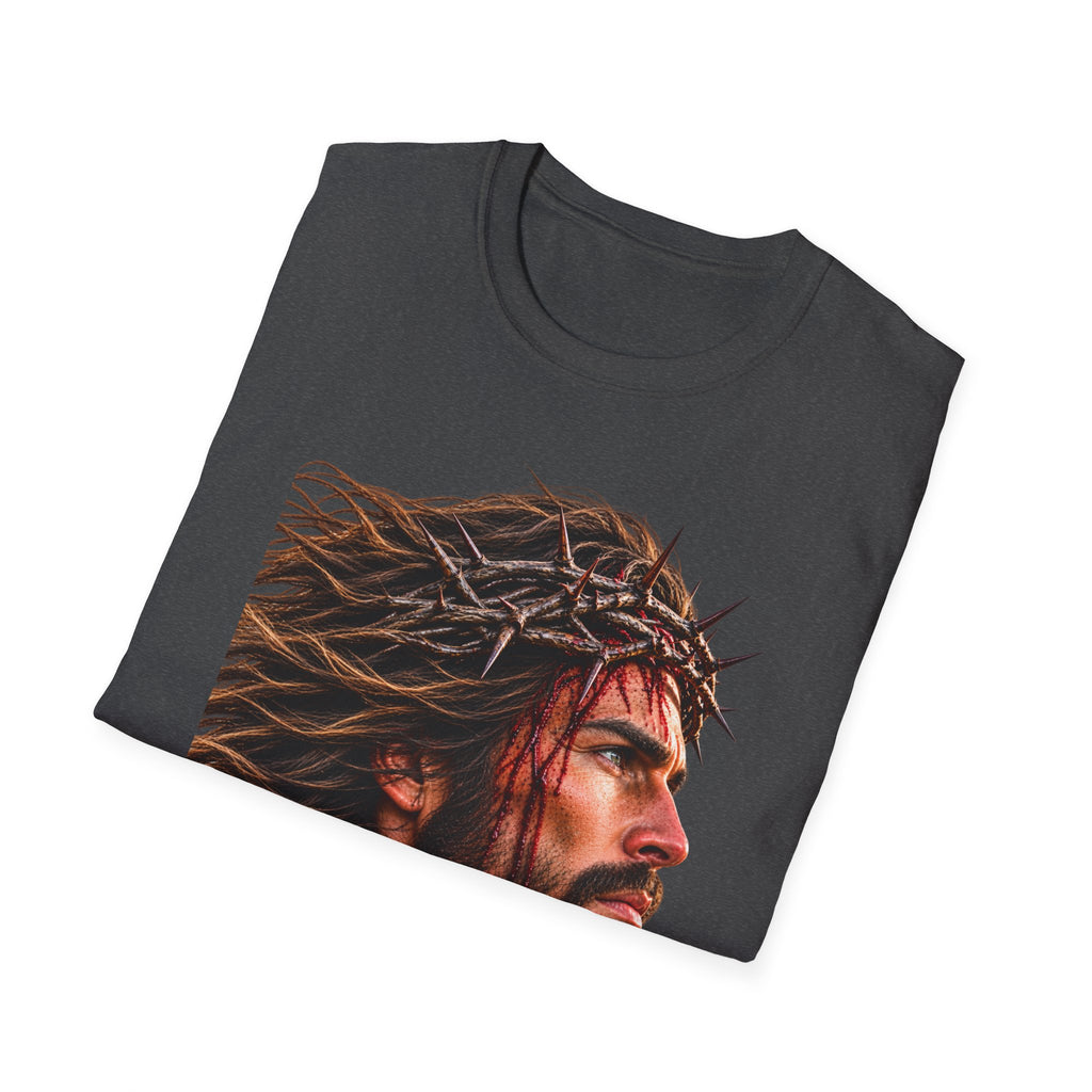 Jesus Portrait T-Shirt — Crown of Thorns Inspirational Christian Tee